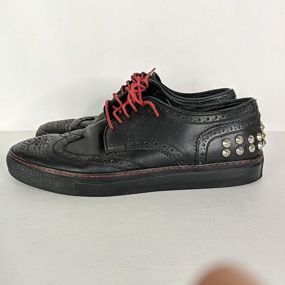 Creative Recreation X Barney's ZERILLI Black Wingtip Sneaker Will.I.Am Size 10 - Picture 6 of 10